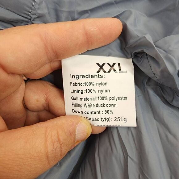 Idomosee Size XXL Women's Down Jacket - Winter Hooded Short Puffy Packable Jacke - Picture 9 of 12